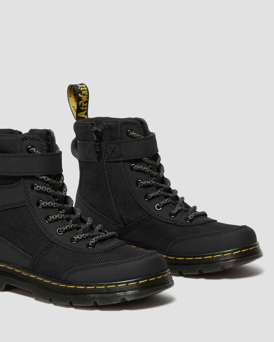botas casuales negras dr martens combs tech para niños