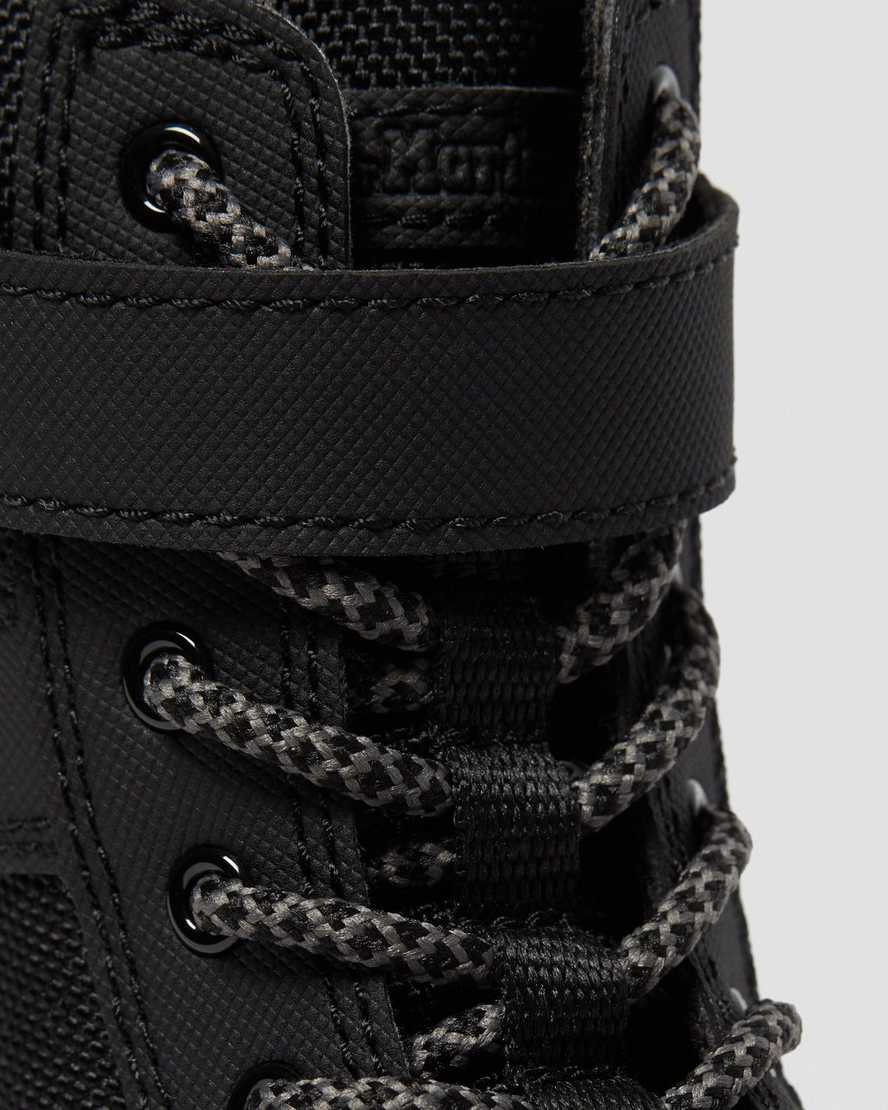 botas casuales negras dr martens combs tech para niños