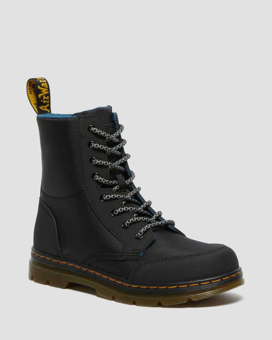 botas informales dr martens combs utility para niños en color negro