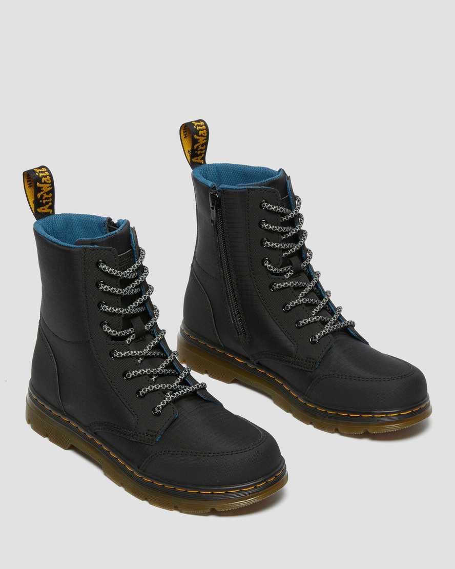 botas informales dr martens combs utility para niños en color negro