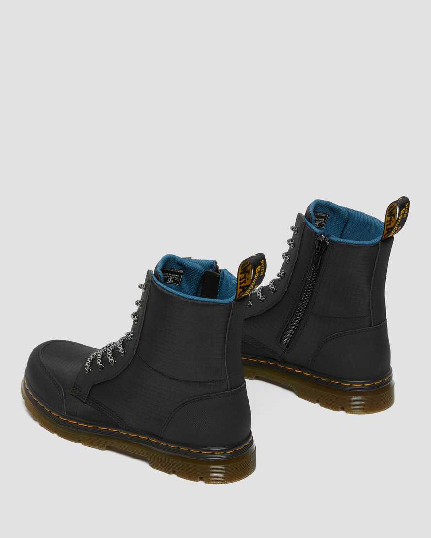 botas informales dr martens combs utility para niños en color negro