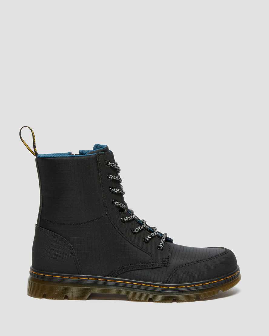botas informales dr martens combs utility para niños en color negro