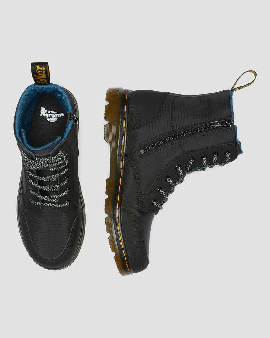 botas informales dr martens combs utility para niños en color negro