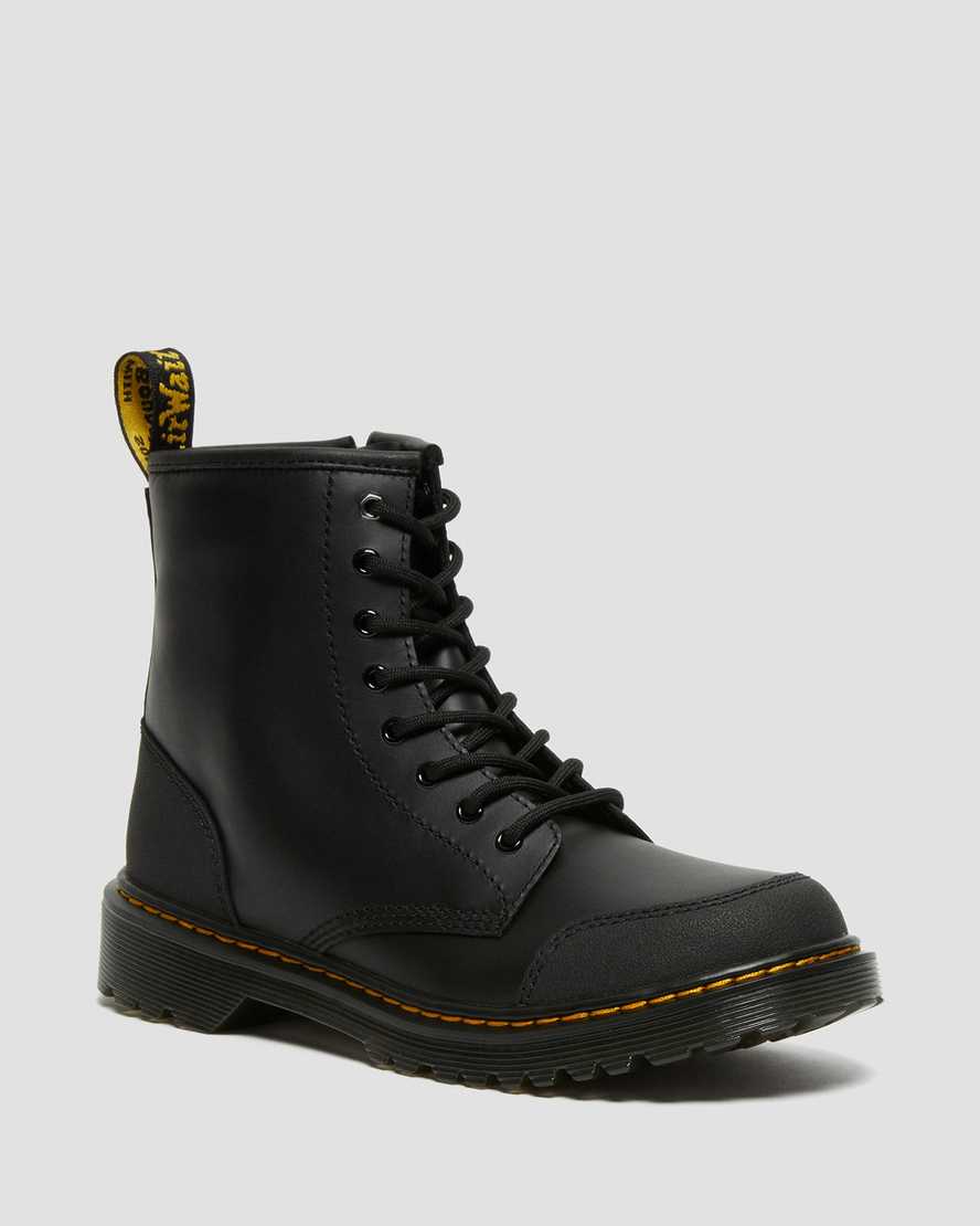 botas informales negras dr martens 1460 overlay para niños
