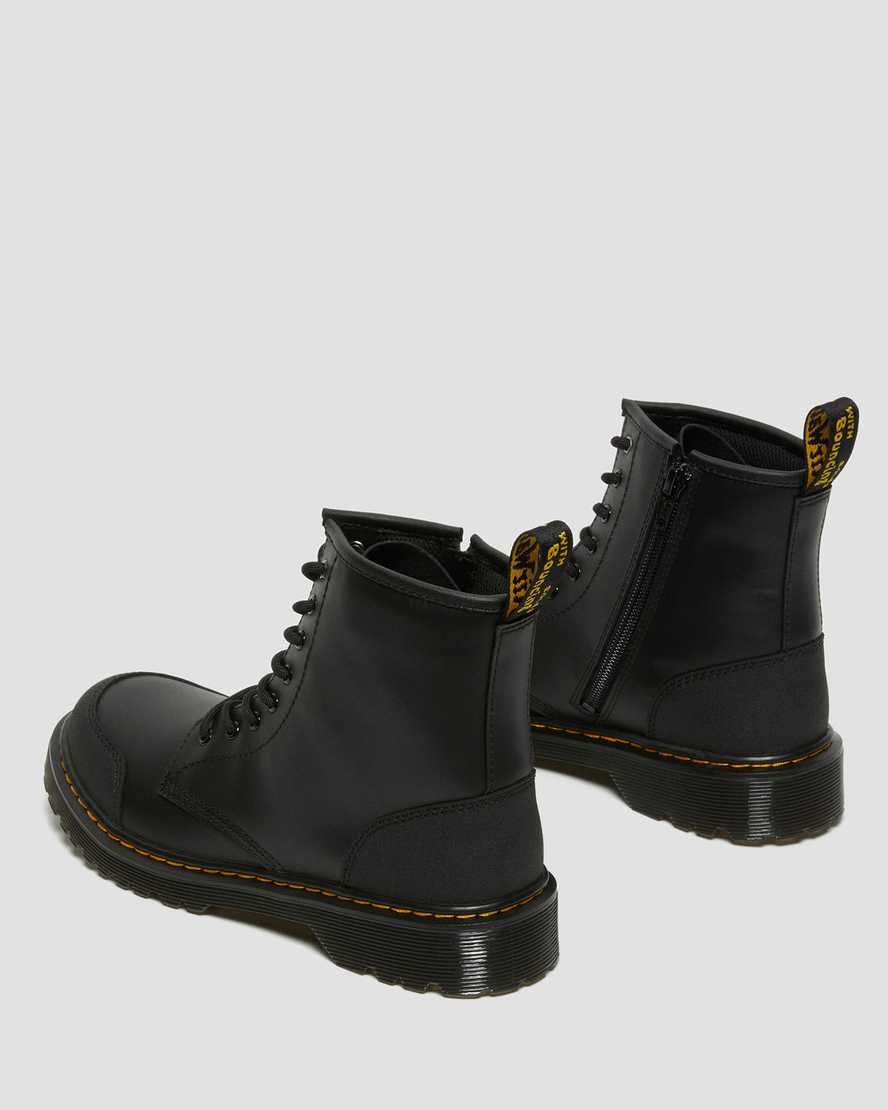 botas informales negras dr martens 1460 overlay para niños