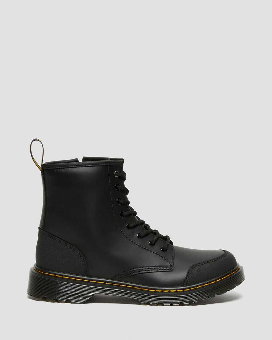 botas informales negras dr martens 1460 overlay para niños