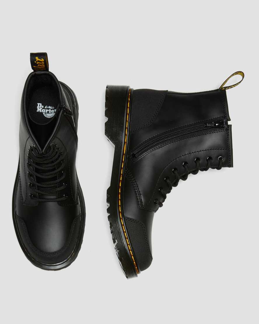 botas informales negras dr martens 1460 overlay para niños