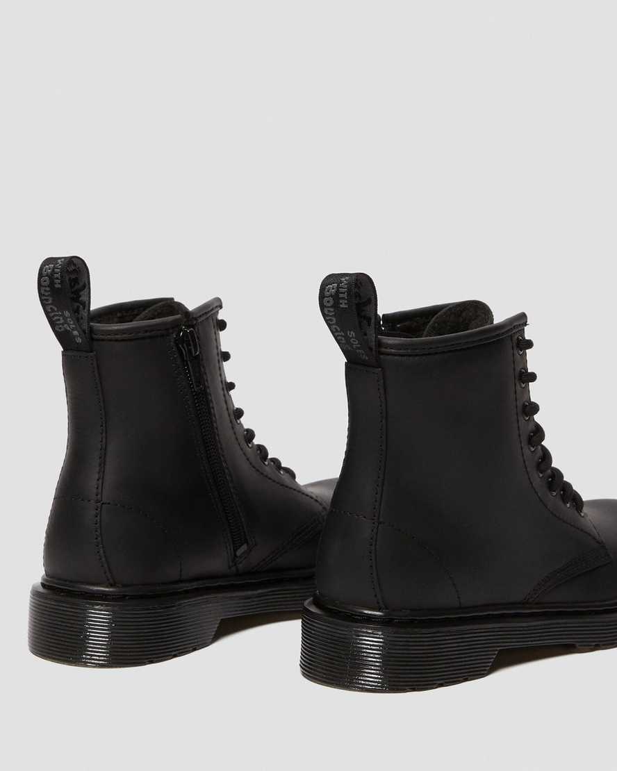 botas casuales negras dr martens 1460 de piel sintética para niños