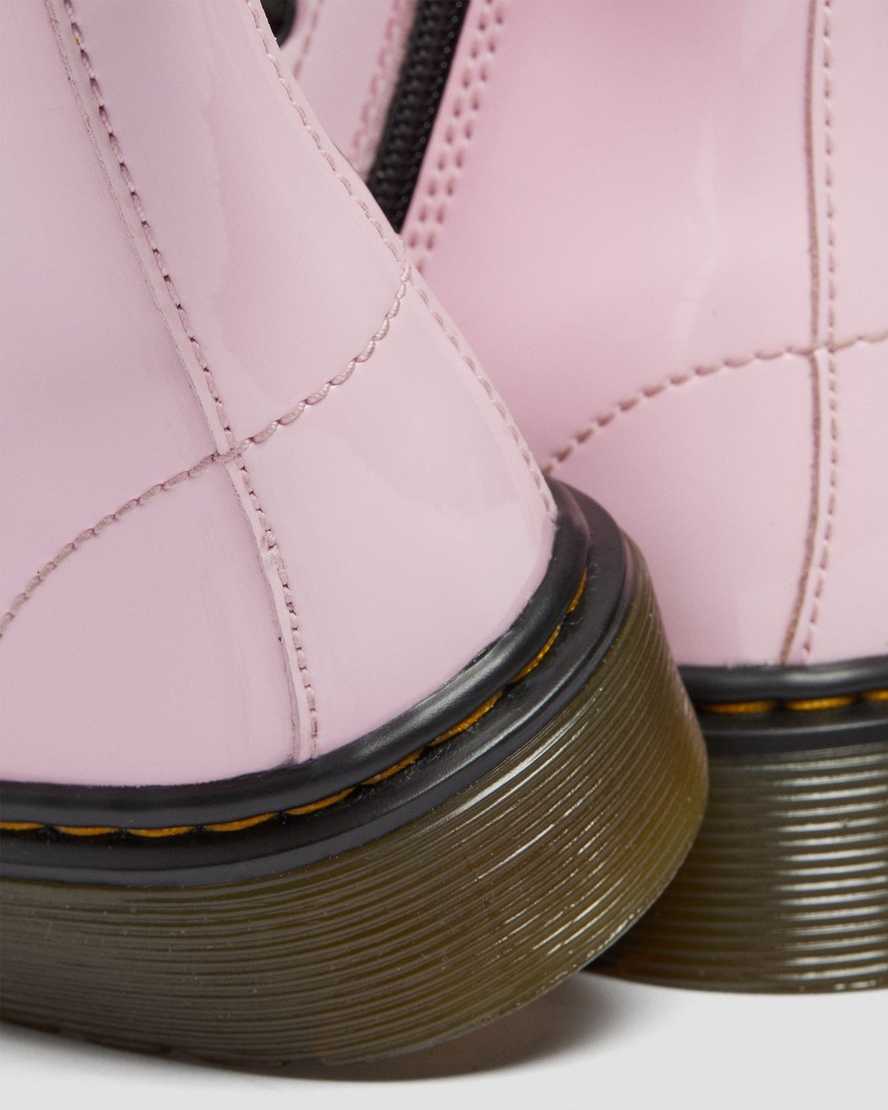 botas con cordones dr martens 1460 patent para niños en color rosa