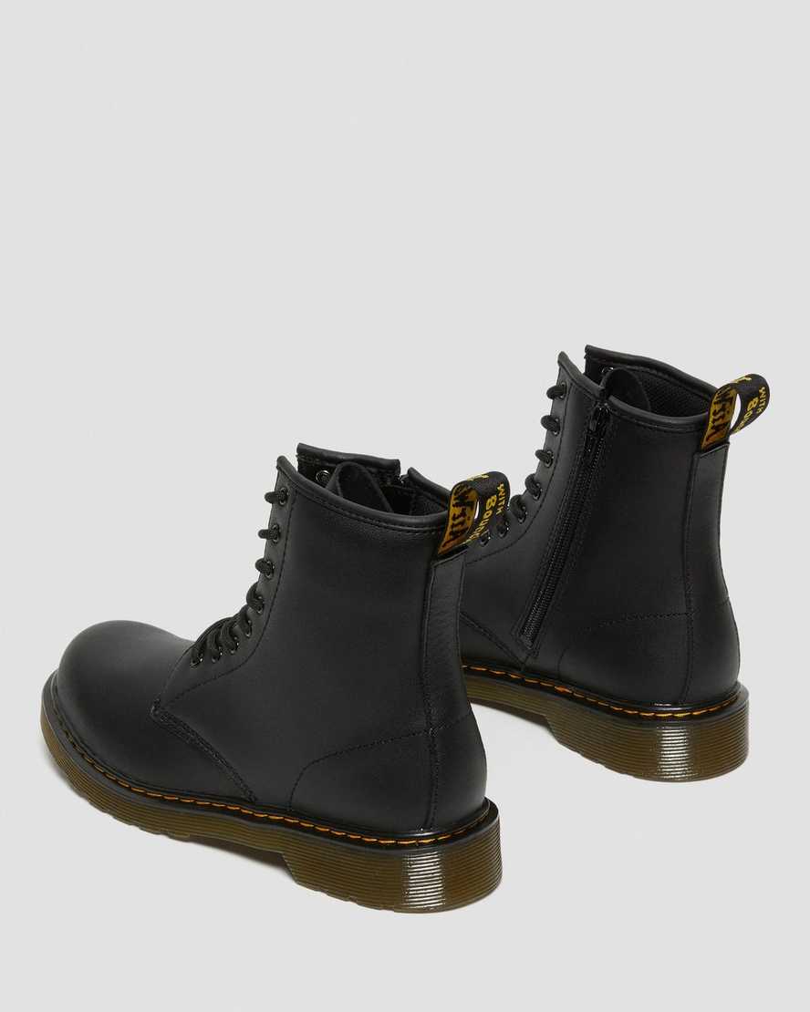 botas con cordones dr martens 1460 softy t para niños en color negro