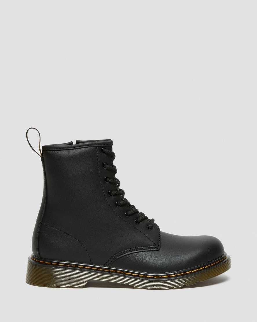botas con cordones dr martens 1460 softy t para niños en color negro