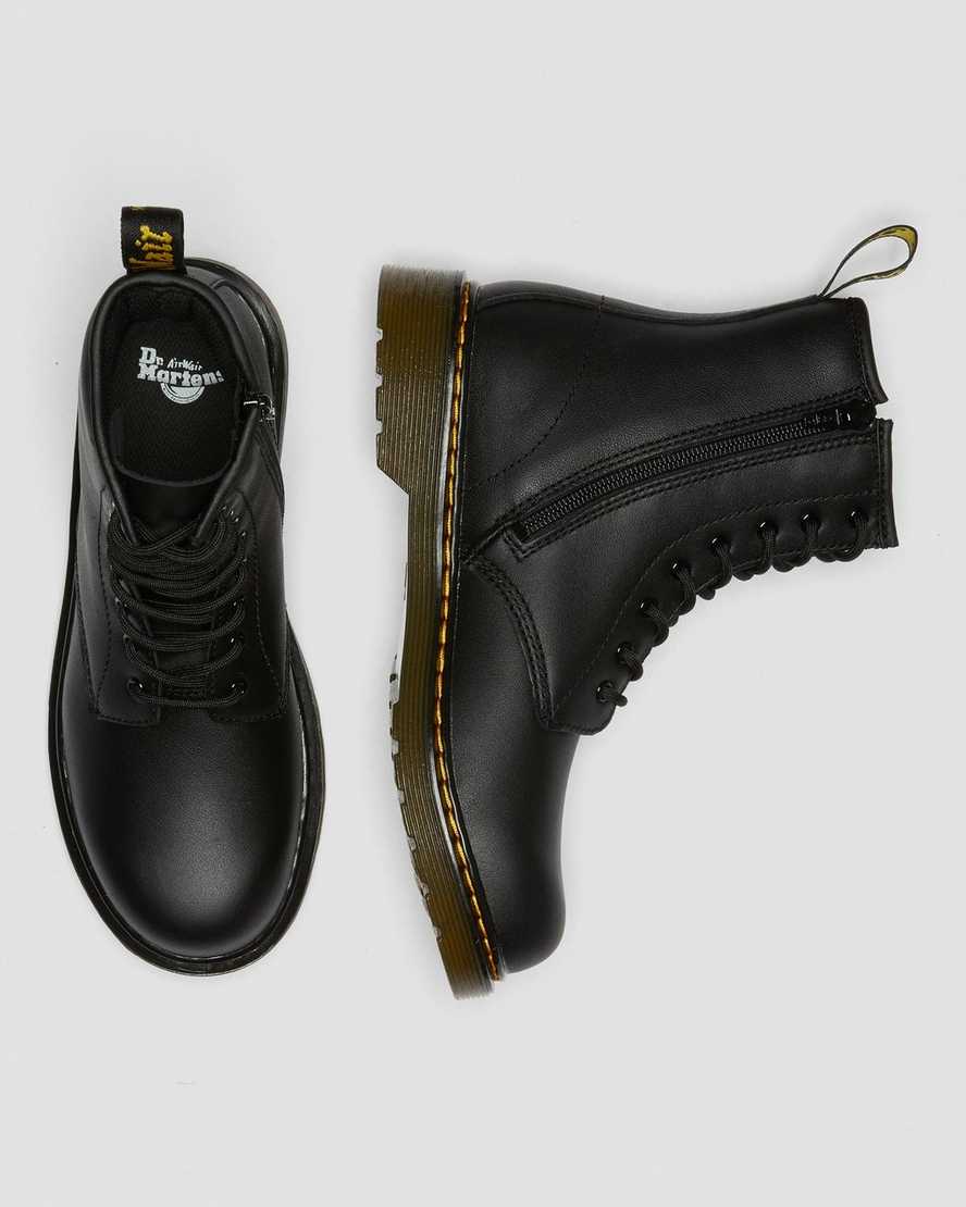 botas con cordones dr martens 1460 softy t para niños en color negro