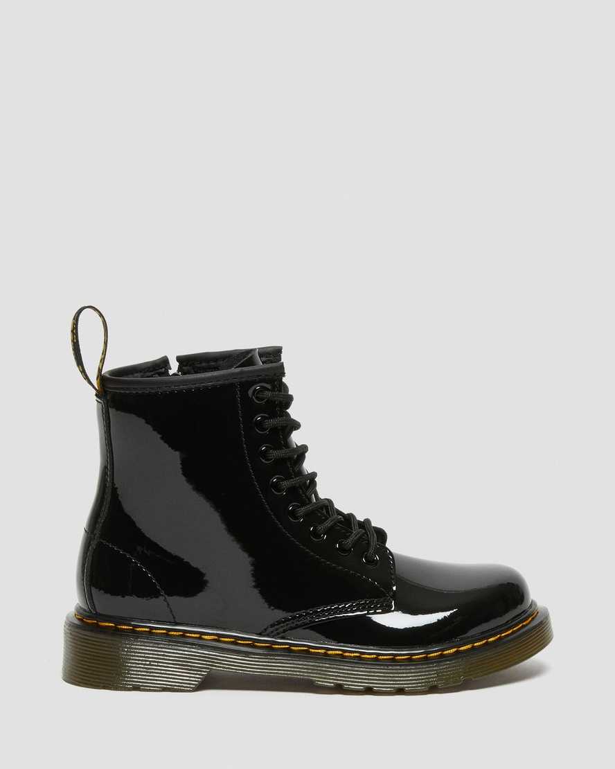 botas con cordones dr martens 1460 patent para niños color negro