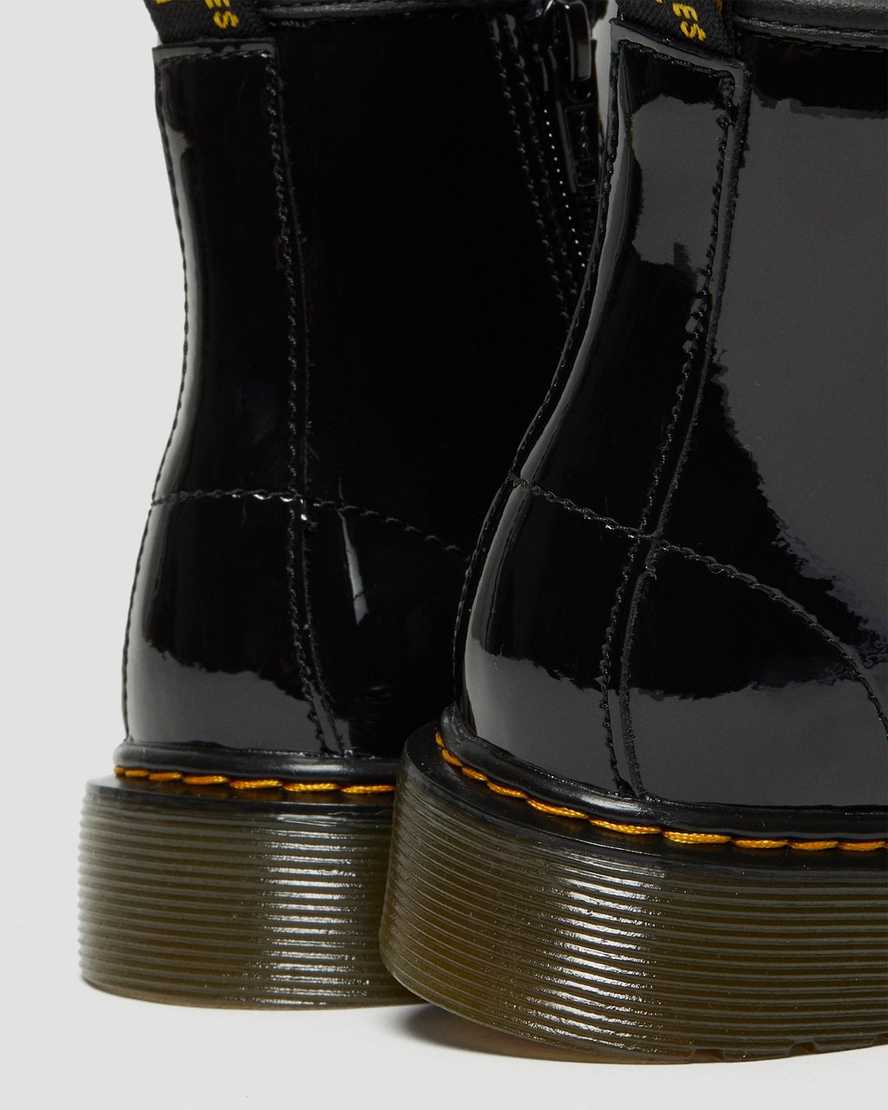botas con cordones dr martens 1460 patent para niños color negro