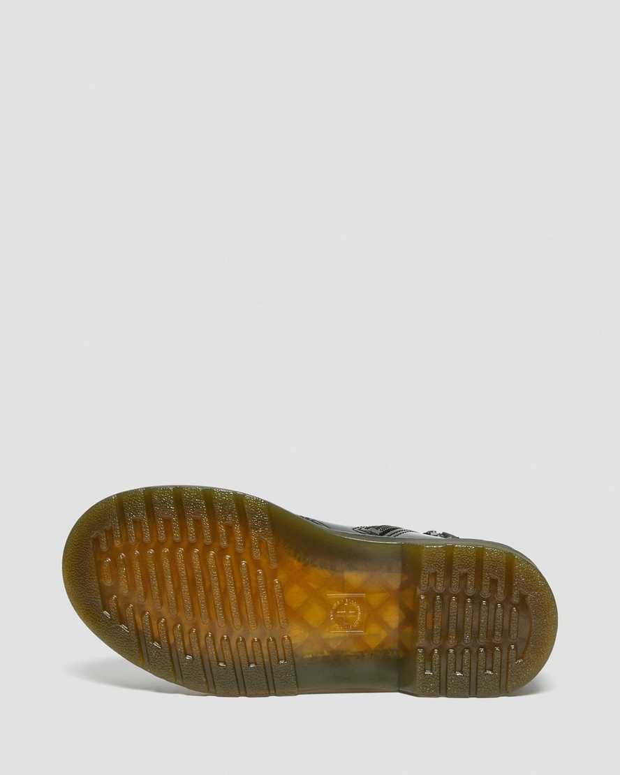 botas con cordones dr martens 1460 patent para niños color negro