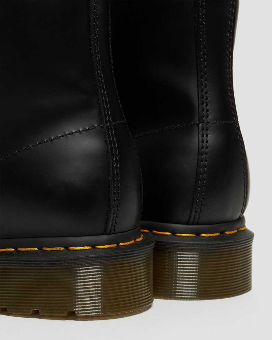 botines negros dr martens 101 con puntadas amarillas y suaves para hombre