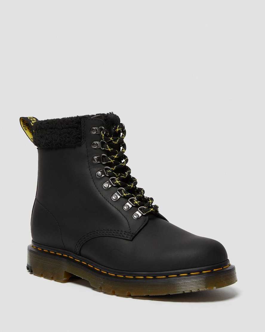 botas casuales negras dr martens 1460 dms wintergrip fleece para hombre