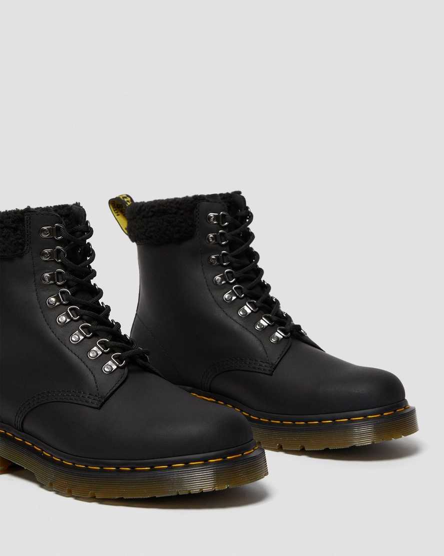 botas casuales negras dr martens 1460 dms wintergrip fleece para hombre