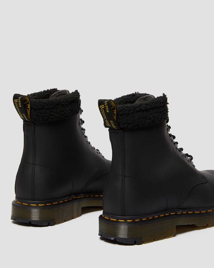 botas casuales negras dr martens 1460 dms wintergrip fleece para hombre