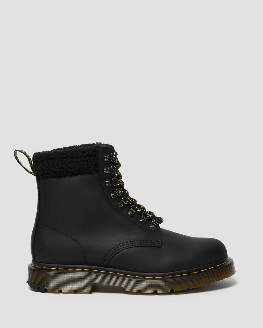 botas casuales negras dr martens 1460 dms wintergrip fleece para hombre