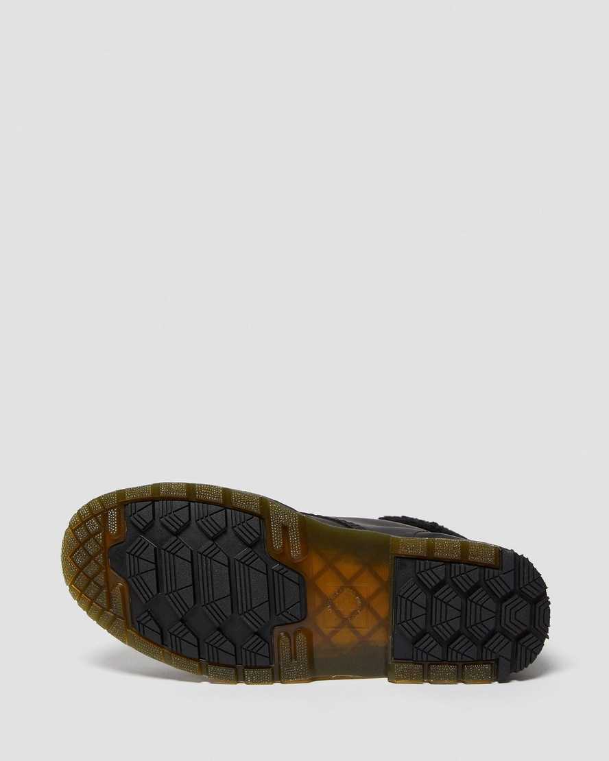 botas casuales negras dr martens 1460 dms wintergrip fleece para hombre