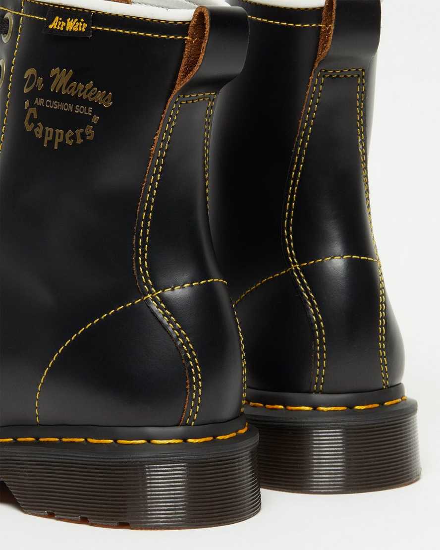 botas casuales dr martens capper vintage smooth negras para hombre