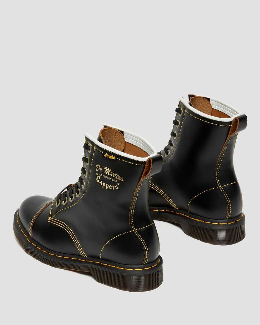 botas casuales dr martens capper vintage smooth negras para hombre