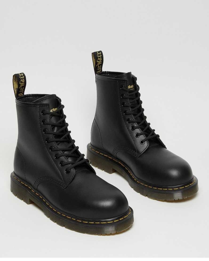 botas informales dr. martens 1460 antideslizantes con punta de acero para hombre color negro