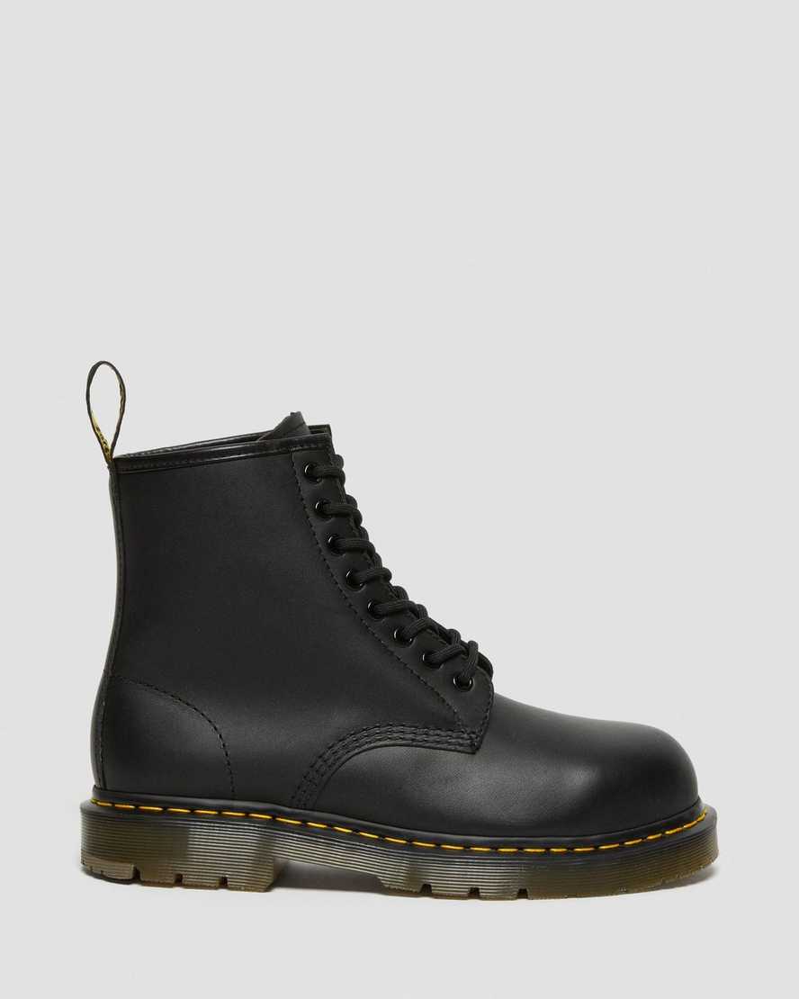 botas informales dr. martens 1460 antideslizantes con punta de acero para hombre color negro