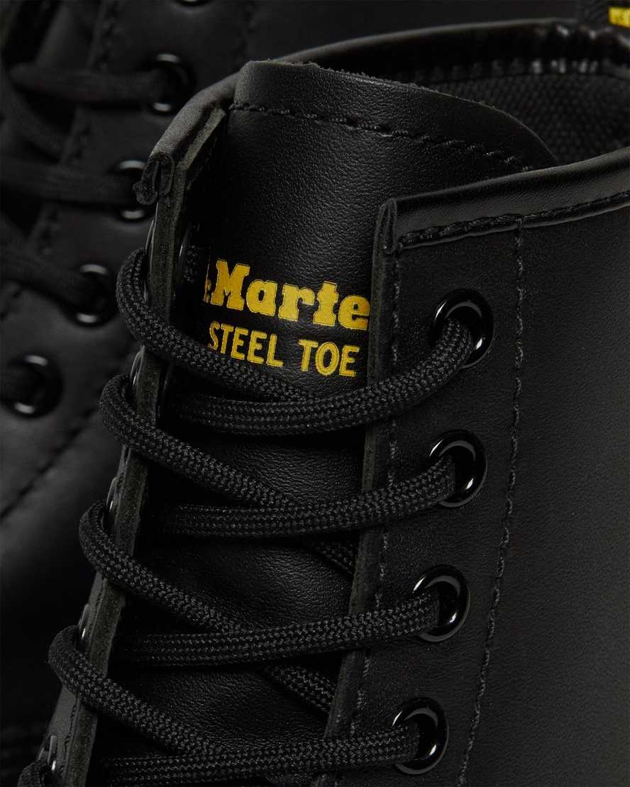 botas informales dr. martens 1460 antideslizantes con punta de acero para hombre color negro