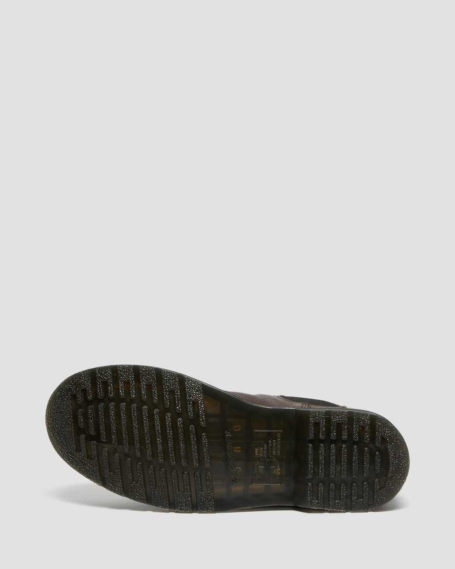 botas chelsea dr martens 2976 marrones con forro de piel sintética para hombre