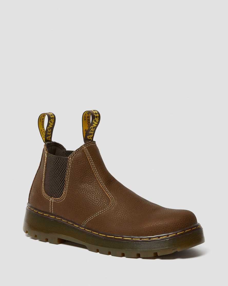 botas chelsea dr martens hardie work marrones para hombre