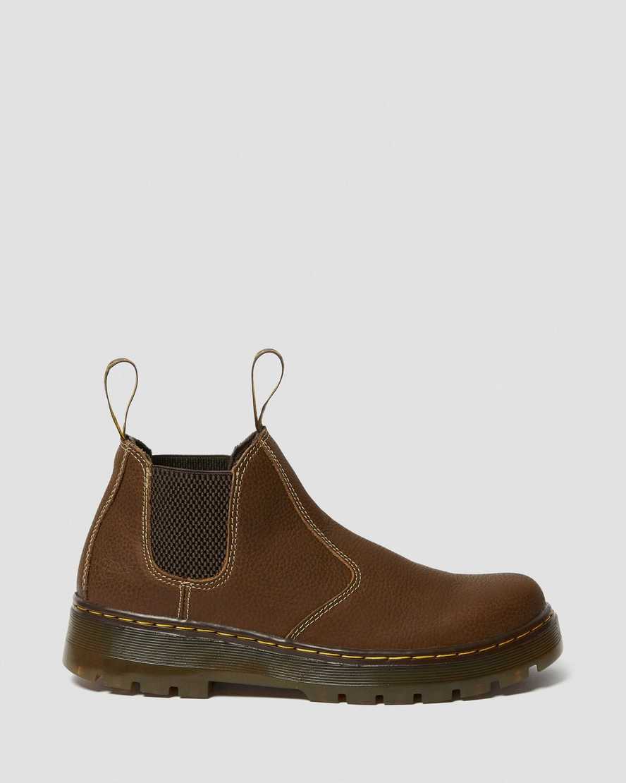 botas chelsea dr martens hardie work marrones para hombre
