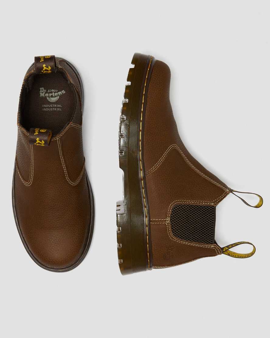 botas chelsea dr martens hardie work marrones para hombre
