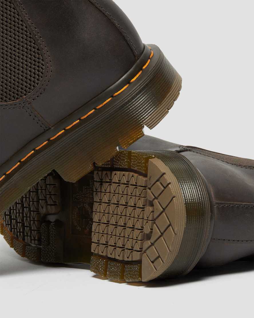 botas chelsea antideslizantes dr martens 2976 para hombre color marrón