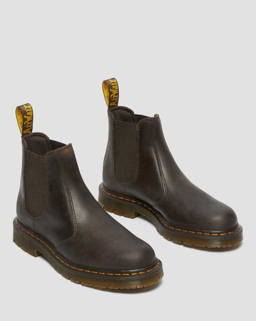 botas chelsea antideslizantes dr martens 2976 para hombre color marrón