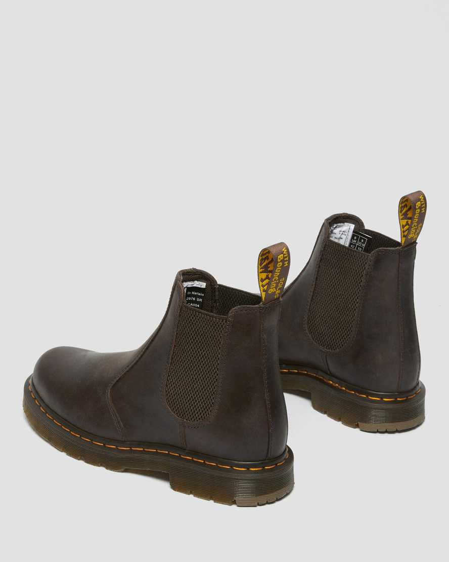 botas chelsea antideslizantes dr martens 2976 para hombre color marrón