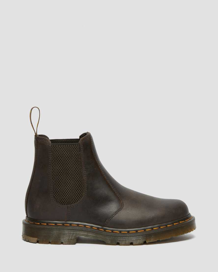 botas chelsea antideslizantes dr martens 2976 para hombre color marrón