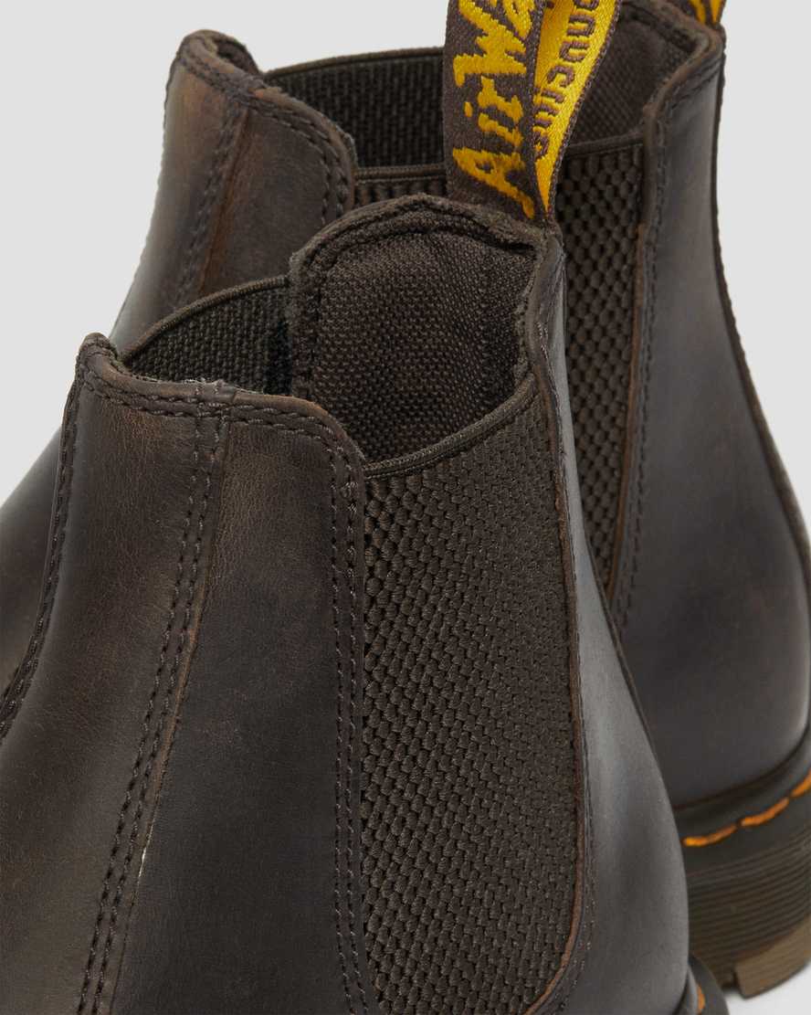 botas chelsea antideslizantes dr martens 2976 para hombre color marrón