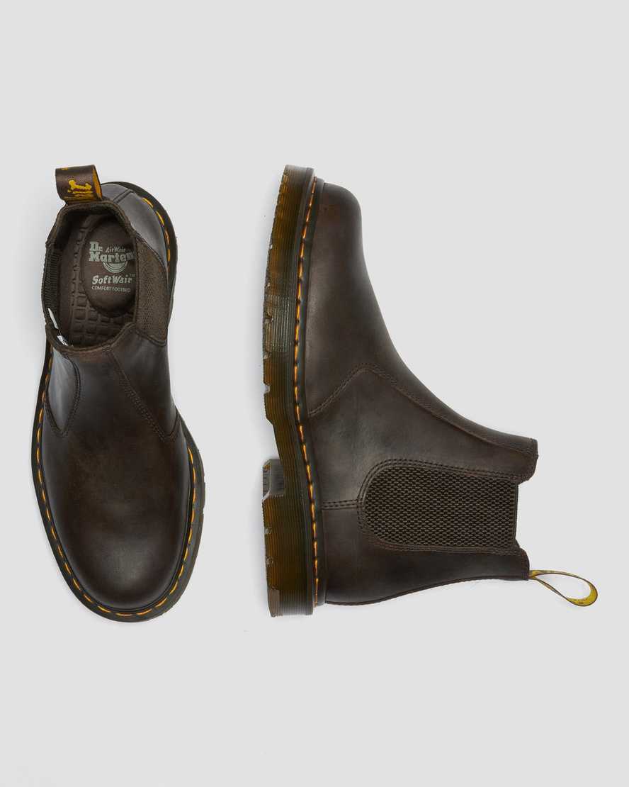 botas chelsea antideslizantes dr martens 2976 para hombre color marrón