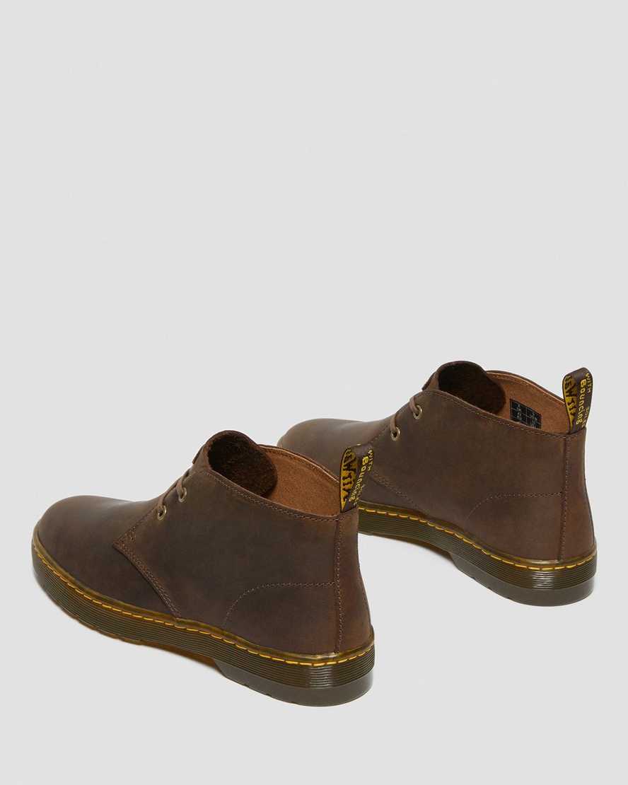 botas de desierto dr. martens cabrillo crazy horse marrones para hombre