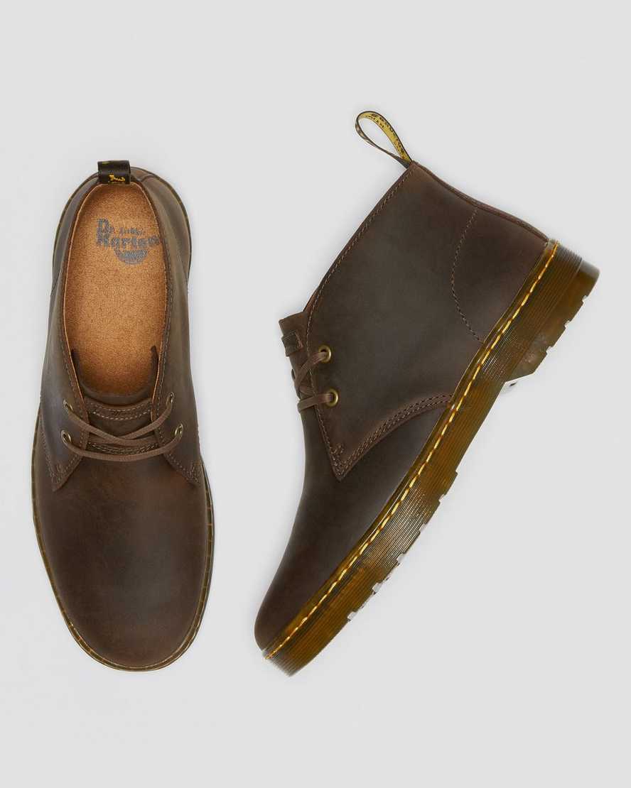 botas de desierto dr. martens cabrillo crazy horse marrones para hombre