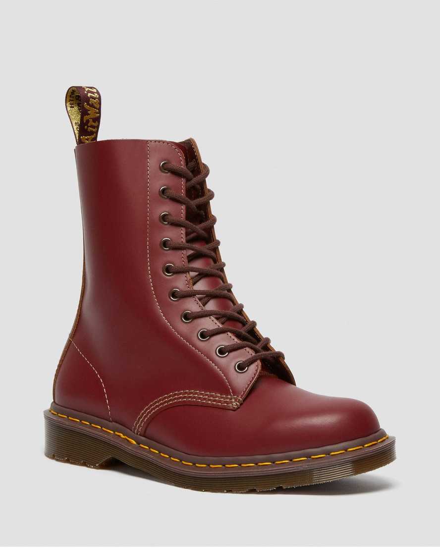 botas de media caña dr martens 1490 vintage rojas para hombre fabricadas en inglaterra