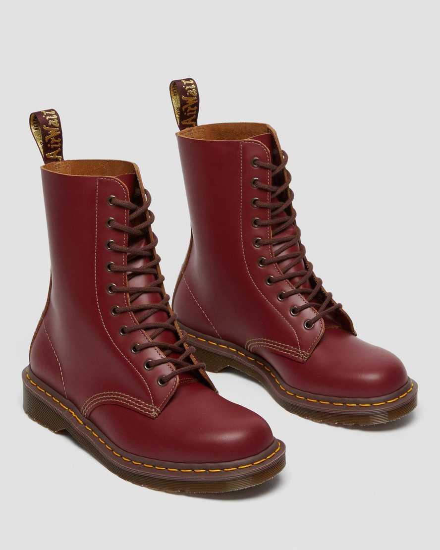 botas de media caña dr martens 1490 vintage rojas para hombre fabricadas en inglaterra