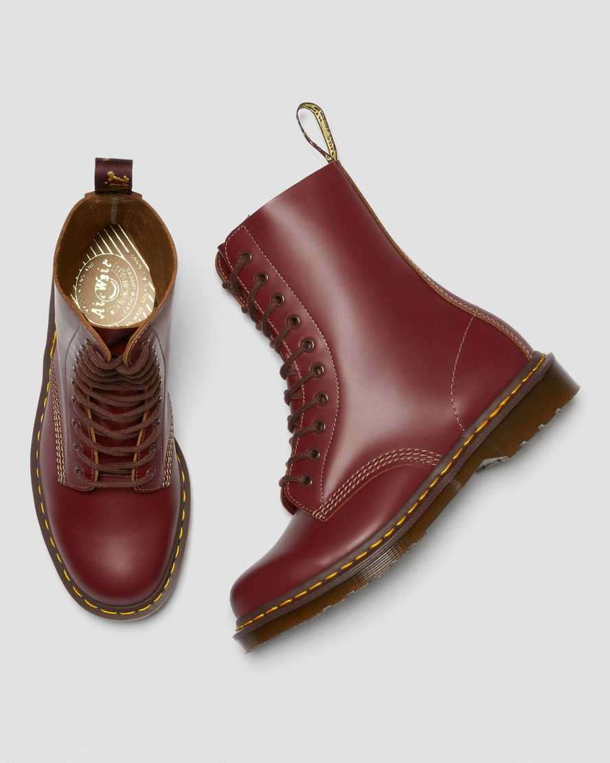 botas de media caña dr martens 1490 vintage rojas para hombre fabricadas en inglaterra