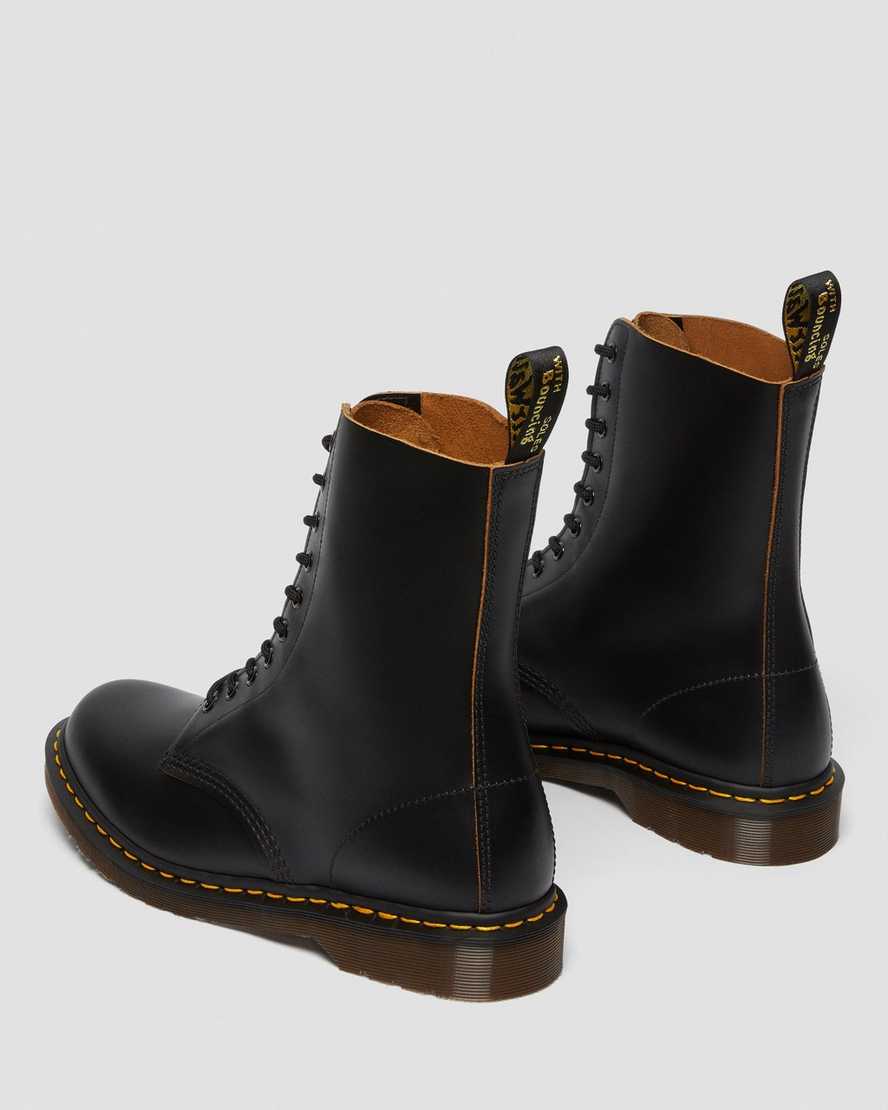 botas negras de media caña dr martens 1490 vintage fabricadas en inglaterra para hombre