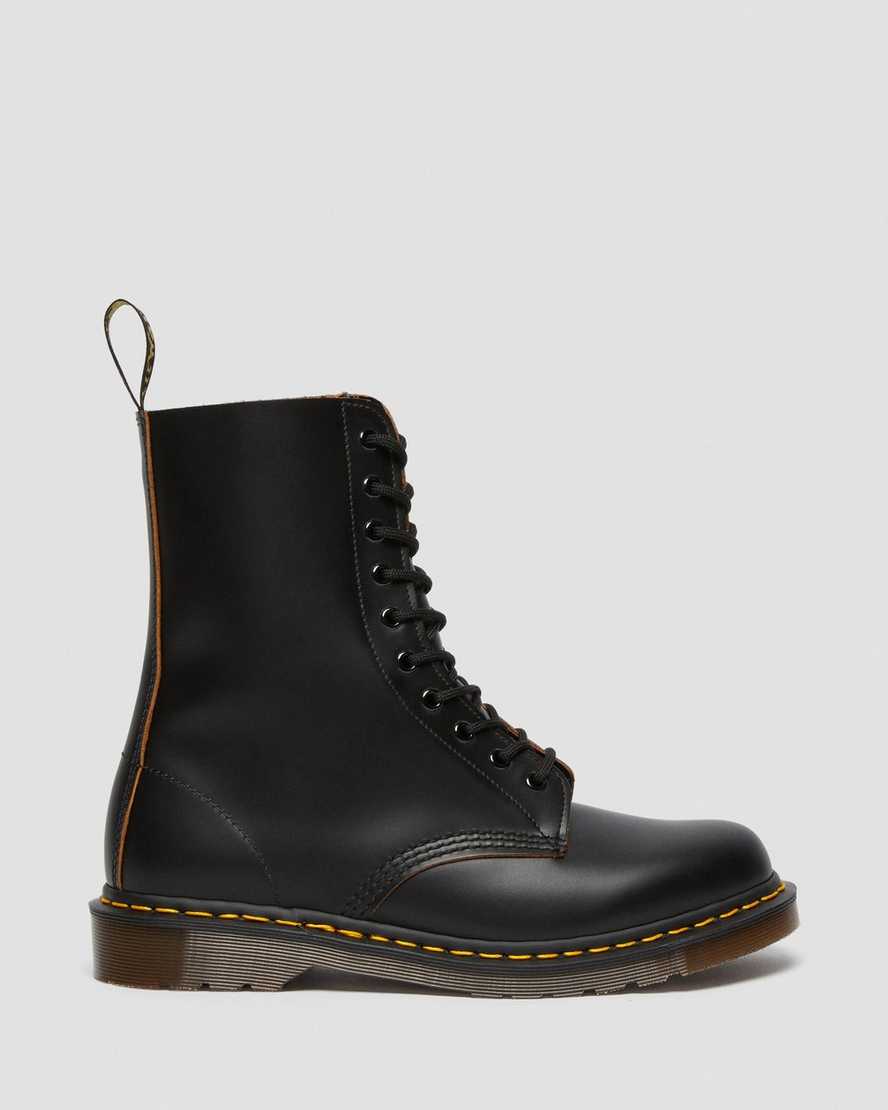 botas negras de media caña dr martens 1490 vintage fabricadas en inglaterra para hombre