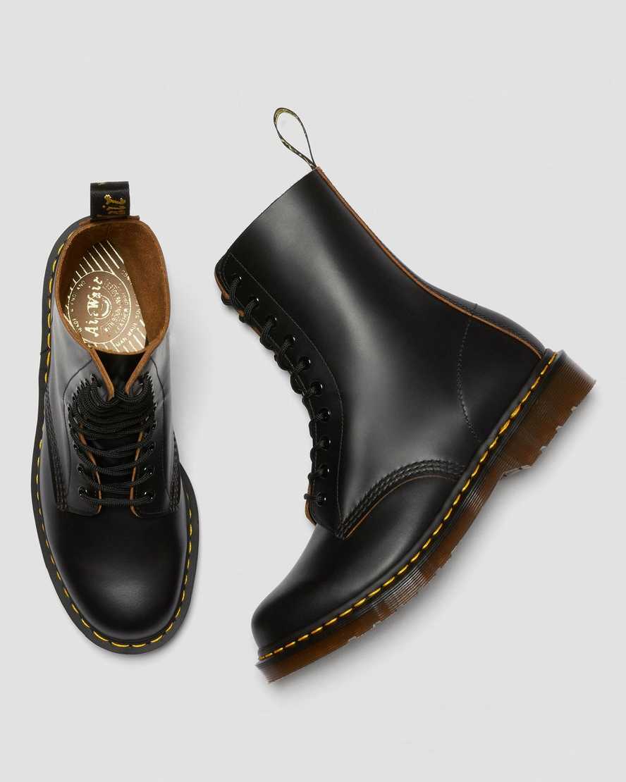 botas negras de media caña dr martens 1490 vintage fabricadas en inglaterra para hombre