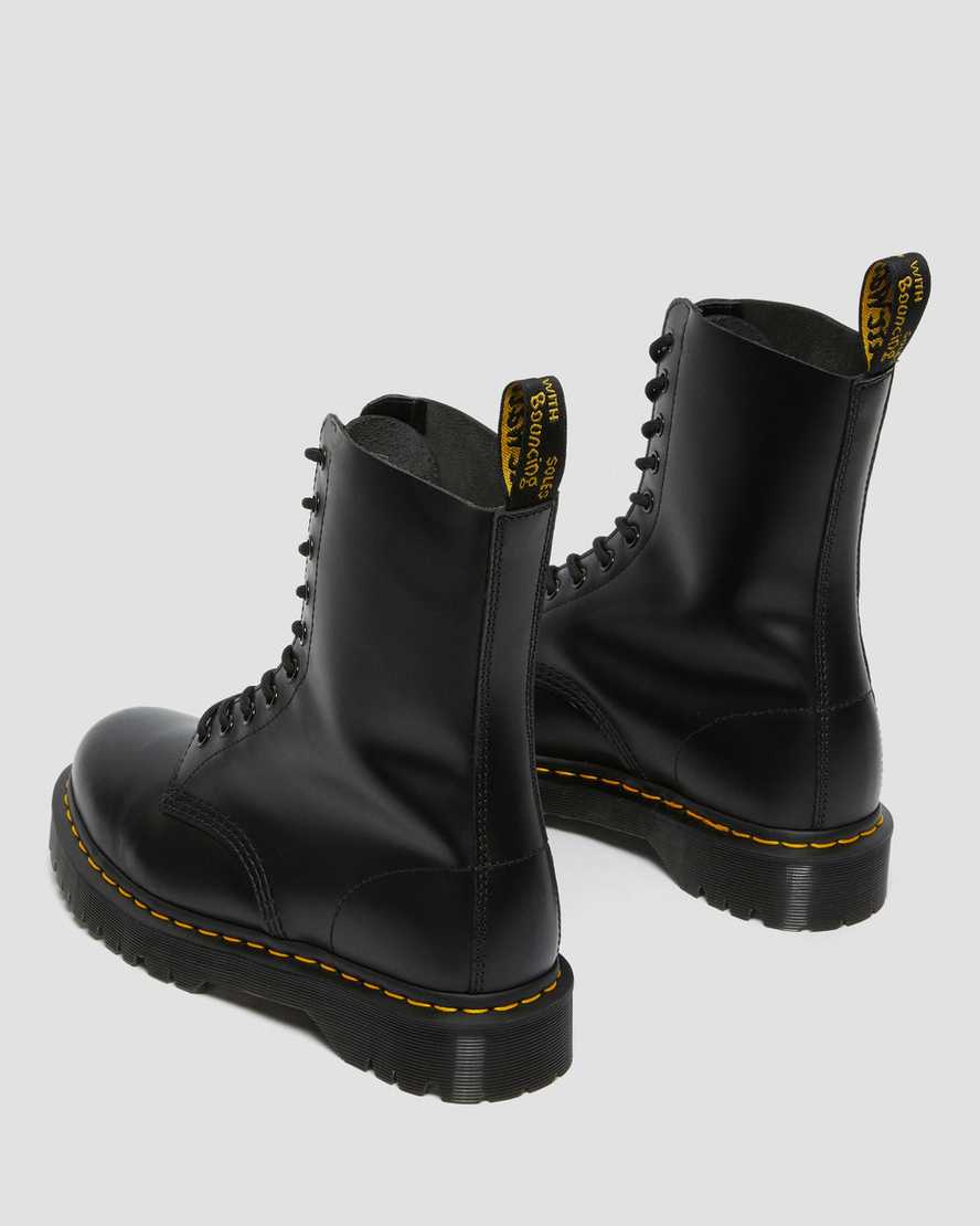 botas negras de media caña dr martens 1490 bex smooth para hombre