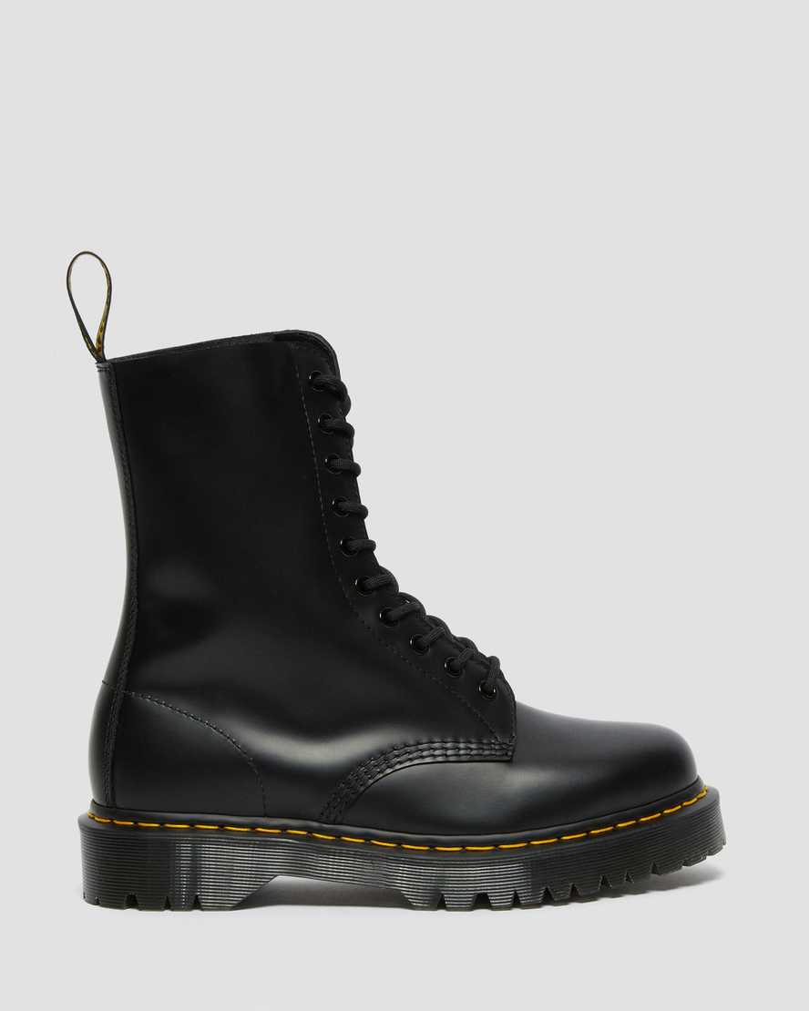 botas negras de media caña dr martens 1490 bex smooth para hombre